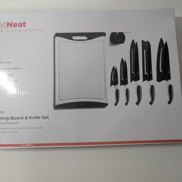 Eat Neat Prep, Slice & Organize Cutting Board & Knife Set - Picture 3 of 3